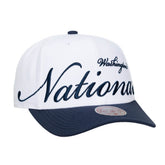 Washington Nationals Mitchell & Ness Unisex XL Script Pro Crown Adjustable Hat | MLB Near me