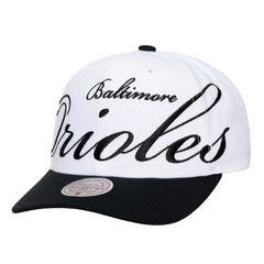 Baltimore Orioles Mitchell & Ness Unisex XL Script Pro Crown Snapback Hat | MLB Outlet