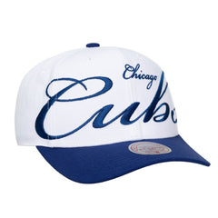 Chicago Cubs Mitchell & Ness Unisex XL Script Pro Crown Snapback Hat | MLB New
