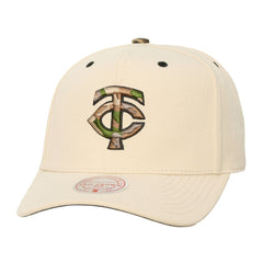 Minnesota Twins Mitchell & Ness Unisex Camo Logo Pro Crown Snapback Hat | MLB Discount