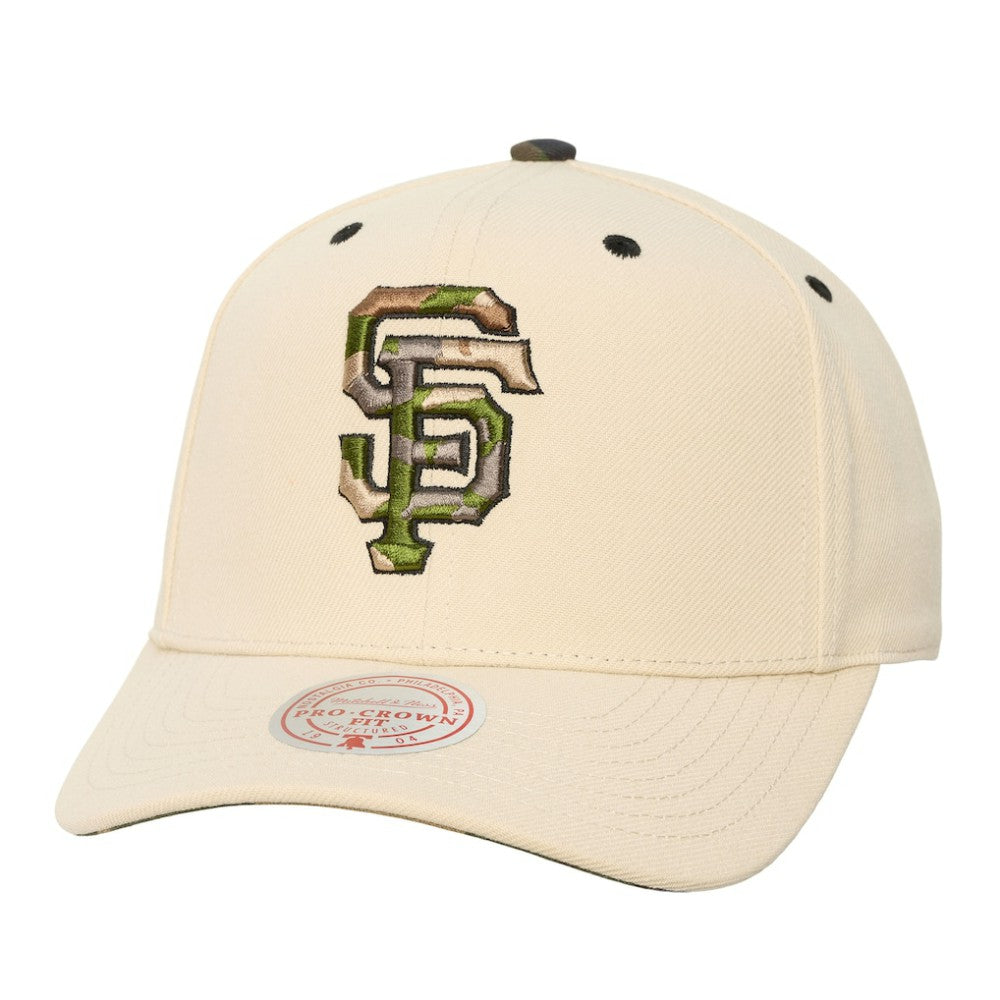 San Francisco Giants Mitchell & Ness Unisex Camo Logo Pro Crown Snapback Hat | MLB Near me