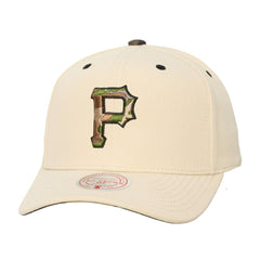 Pittsburgh Pirates Mitchell & Ness Unisex Camo Logo Pro Crown Snapback Hat | MLB Discount