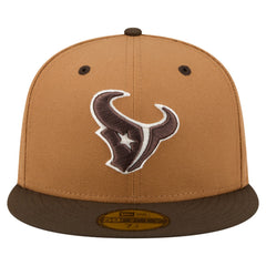 Houston Texans New Era Two-Tone Walnut 59FIFTY Fitted Hat