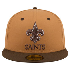 New Orleans Saints New Era Two-Tone Walnut 59FIFTY Fitted Hat