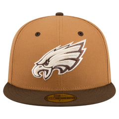 Philadelphia Eagles New Era Two-Tone Walnut 59FIFTY Fitted Hat