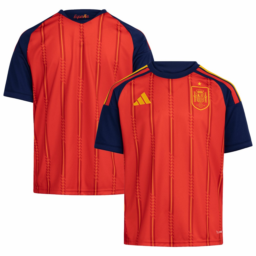 Spain National Team Youth FIFA x World Cup 2026 Home Replica Jersey Red - Adidas