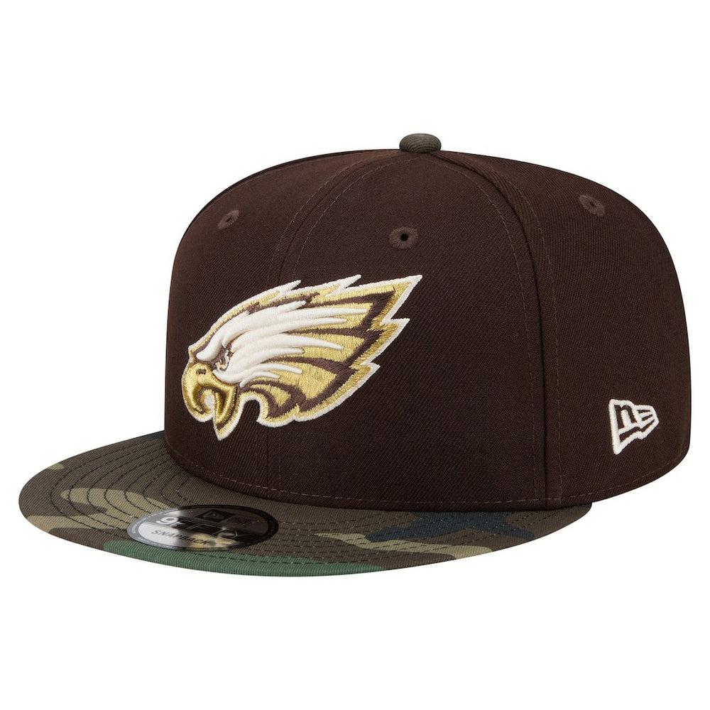 Philadelphia Eagles Adult Burnt Wood Camo 9FIFTY Snapback Hat