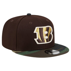 Cincinnati Bengals Adult Burnt Wood Camo 9FIFTY Snapback Hat