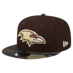 Baltimore Ravens Adult Burnt Wood Camo 9FIFTY Snapback Hat