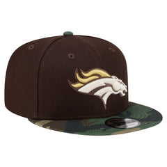 Denver Broncos Adult Burnt Wood Camo 9FIFTY Snapback Hat