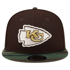 Kansas City Chiefs Adult Burnt Wood Camo 9FIFTY Snapback Hat