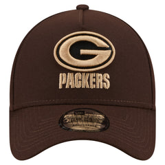 Green Bay Packers New Era Burnt Wood A-Frame 9FORTY Adjustable Hat