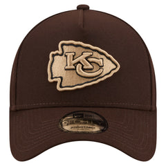 Kansas City Chiefs New Era Burnt Wood A-Frame 9FORTY Adjustable Hat