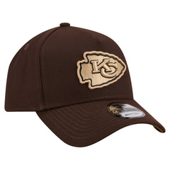 Kansas City Chiefs New Era Burnt Wood A-Frame 9FORTY Adjustable Hat