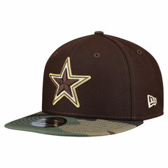 Dallas Cowboys Adult Burnt Wood Camo 9FIFTY Snapback Hat
