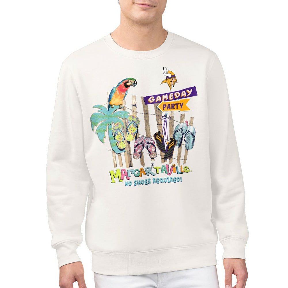 Minnesota Vikings Margaritaville Gameday Party Fleece Sweatshirt