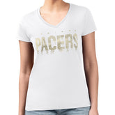 Indiana Pacers G-III 4Her by Carl Banks Women's Super-Slim-Fit Metallic Drop Lightweight V-Neck T-Shirt Online