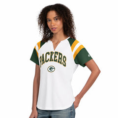 Green Bay Packers Starter Women's Game On Notch Neck T-Shirt