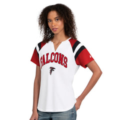 Atlanta Falcons Starter Women's Game On Notch Neck T-Shirt