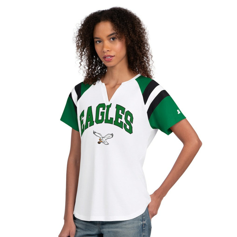Philadelphia Eagles Starter Women's Game On Notch Neck T-Shirt