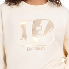Cincinnati Bengals Starter Women's Travel Pastels Boxy Fleece Sweatshirt