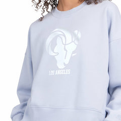 Los Angeles Rams Starter Women's Travel Pastels Boxy Fleece Sweatshirt