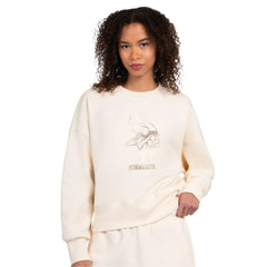 Minnesota Vikings Starter Women's Travel Pastels Boxy Fleece Sweatshirt