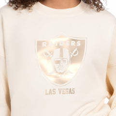 Las Vegas Raiders Starter Women's Travel Pastels Boxy Fleece Sweatshirt