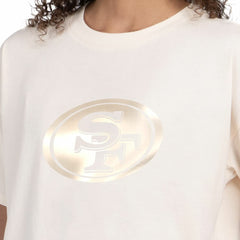 San Francisco 49ers Starter Women's Pastel Travel Boxy Cropped T-Shirt