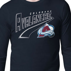 Colorado Avalanche Starter Modern Tailsweep Long Sleeve T-Shirt Outlet