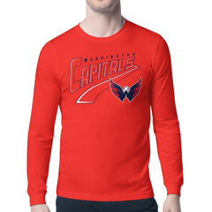 Washington Capitals Starter Modern Tailsweep Long Sleeve T-Shirt Discount