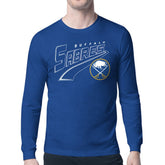 Buffalo Sabres Starter Modern Tailsweep Long Sleeve T-Shirt Sale