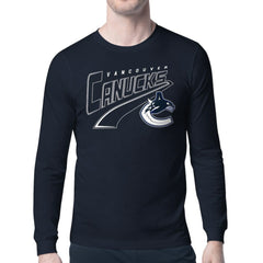 Vancouver Canucks Starter Modern Tailsweep Long Sleeve T-Shirt On Sale
