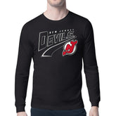 New Jersey Devils Starter Modern Tailsweep Long Sleeve T-Shirt For Sale