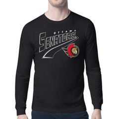 Ottawa Senators Starter Modern Tailsweep Long Sleeve T-Shirt Outlet