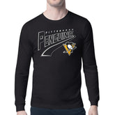 Pittsburgh Penguins Starter Modern Tailsweep Long Sleeve T-Shirt Discount