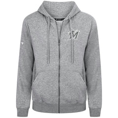Miami Marlins Levelwear Podium Chenille Logo Full-Zip Hoodie | MLB New
