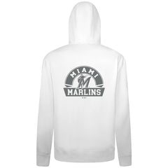 Miami Marlins Levelwear Podium Chenille Logo Full-Zip Hoodie | MLB For sale