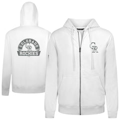 Colorado Rockies Levelwear Podium Chenille Logo Full-Zip Hoodie | MLB New