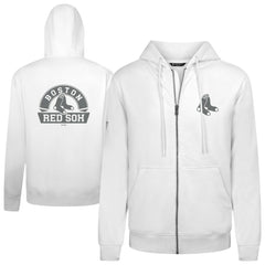 Boston Red Sox Levelwear Podium Banner Arch Full-Zip Hoodie | MLB Shop
