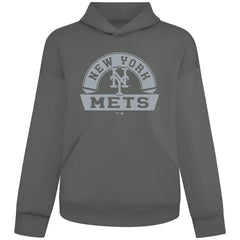 New York Mets Levelwear Luxe Signature Banner Arch Tri-Blend Hoodie | MLB On Sale