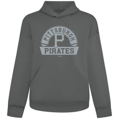 Pittsburgh Pirates Levelwear Luxe Signature Banner Arch Tri-Blend Hoodie | MLB Shop