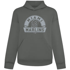 Miami Marlins Levelwear Luxe Signature Banner Arch Tri-Blend Hoodie | MLB US