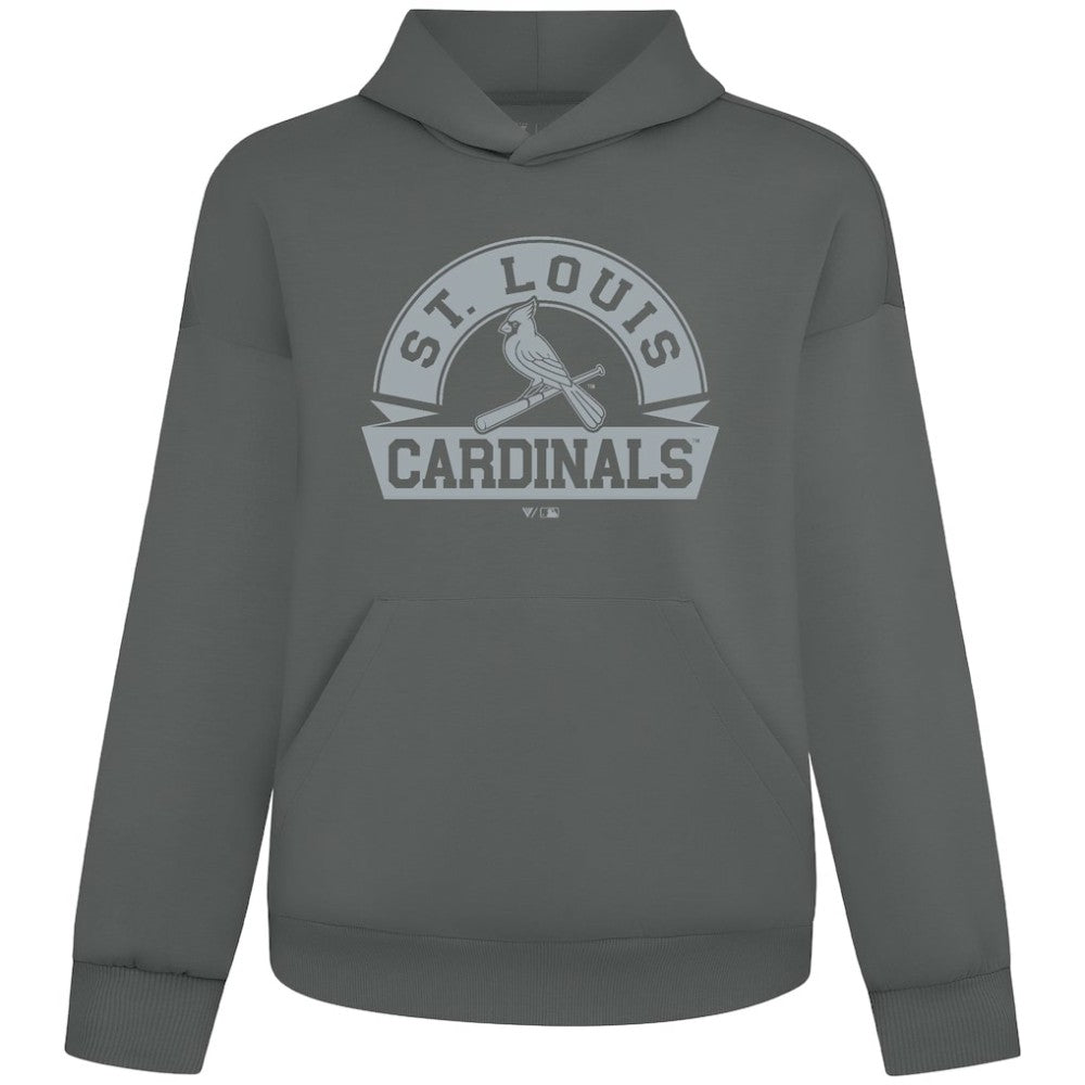 St. Louis Cardinals Levelwear Luxe Signature Banner Arch Tri-Blend Hoodie | MLB On Sale