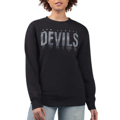 New Jersey Devils G-III 4Her by Carl Banks Women's Metallic Drop Printed Fleece Sweatshirt On Sale