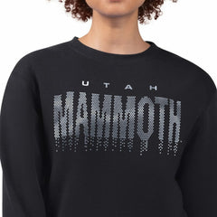Utah Mammoth G-III 4Her by Carl Banks Women's Metallic Drop Printed Fleece Sweatshirt On Sale
