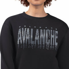 Colorado Avalanche G-III 4Her by Carl Banks Women's Metallic Drop Printed Fleece Sweatshirt Sale
