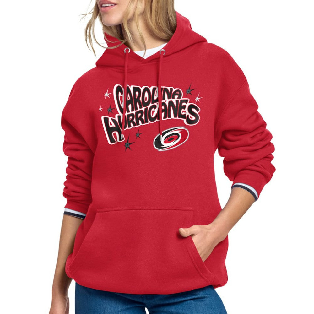 Carolina Hurricanes Starter Women's Fireworks Fleece Hoodie Outlet