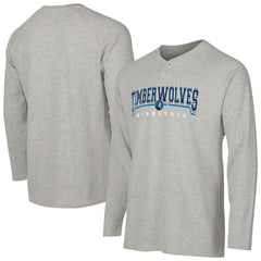 Minnesota Timberwolves Concepts Sport Hawthorn Thermal Knit Long Sleeve Henley T-Shirt Outlet