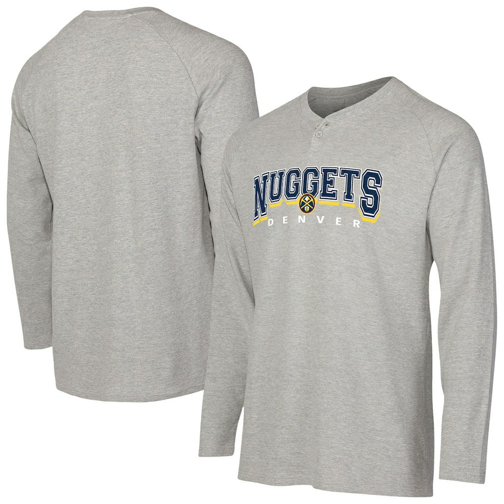 Denver Nuggets Concepts Sport Hawthorn Thermal Knit Long Sleeve Henley T-Shirt sale For Sale